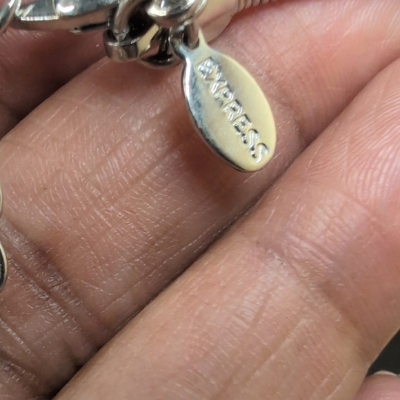 Express Silver Cascading Statement Necklace - Picture 2 of 4